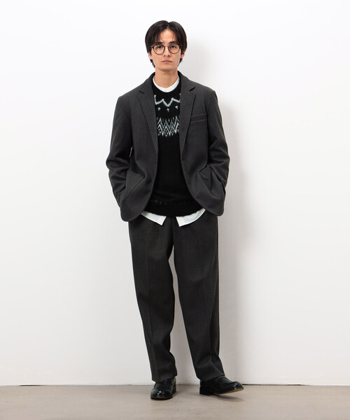 COMME CA ISM(コムサイズム)の「【セットアップ対応】ジャージー ツイード テーラードジャケット(テーラードジャケット・メンズ・チャコール/ネイビー・SMALL/MEDIUM/LARGE)」の7枚目の写真