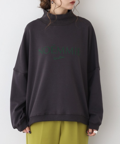 EGLANTINE(エグランティーヌ)の「EGLANTINE ロゴ入プルオーバーカットソー(Tシャツ/カットソー・レディース・ダークグリーン/チャコールグレー・40)」の10枚目の写真