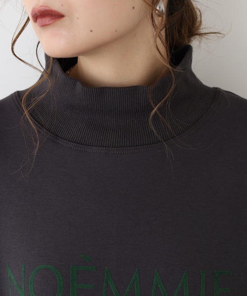 EGLANTINE(エグランティーヌ)の「EGLANTINE ロゴ入プルオーバーカットソー(Tシャツ/カットソー・レディース・ダークグリーン/チャコールグレー・40)」の13枚目の写真
