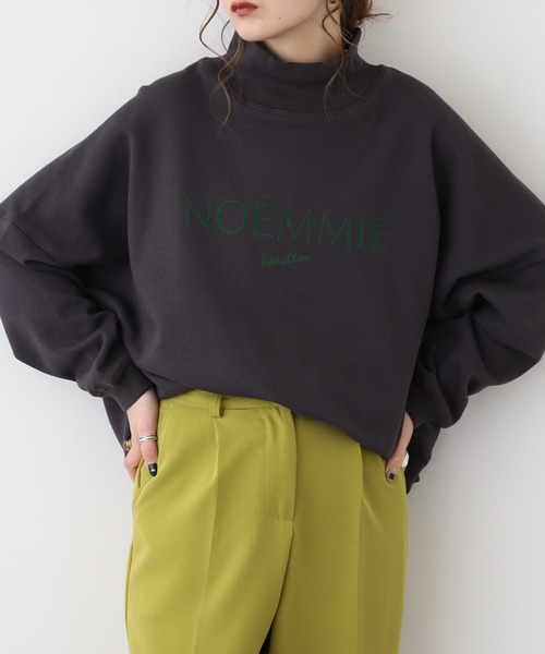 EGLANTINE(エグランティーヌ)の「EGLANTINE ロゴ入プルオーバーカットソー(Tシャツ/カットソー・レディース・ダークグリーン/チャコールグレー・40)」の18枚目の写真