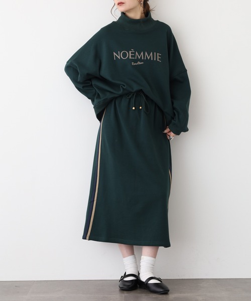 EGLANTINE(エグランティーヌ)の「EGLANTINE ロゴ入プルオーバーカットソー(Tシャツ/カットソー・レディース・ダークグリーン/チャコールグレー・40)」の9枚目の写真