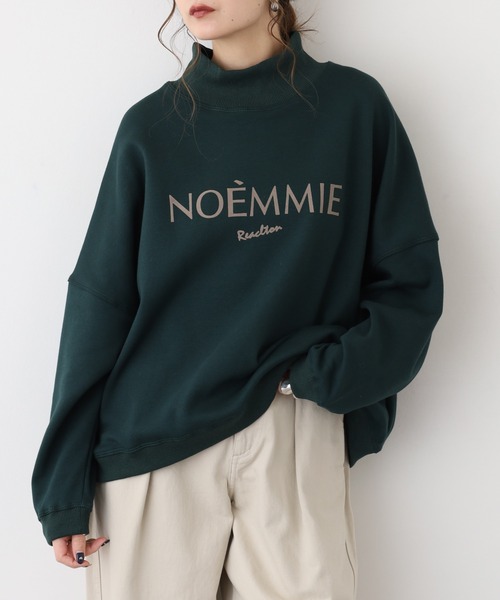 EGLANTINE(エグランティーヌ)の「EGLANTINE ロゴ入プルオーバーカットソー(Tシャツ/カットソー・レディース・ダークグリーン/チャコールグレー・40)」の6枚目の写真