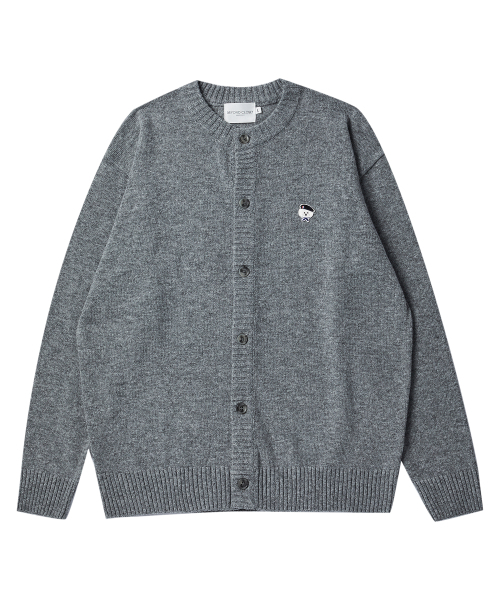 Beyond Closet(-)の「ILPシグネチャーワッペンソフトタッチラウンドカーディガングレー(カーディガン/ボレロ・レディース・その他・MEDIUM/LARGE/SMALL)」の3枚目の写真