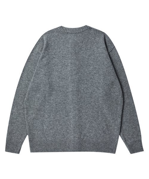 Beyond Closet(-)の「ILPシグネチャーワッペンソフトタッチラウンドカーディガングレー(カーディガン/ボレロ・レディース・その他・MEDIUM/LARGE/SMALL)」の4枚目の写真