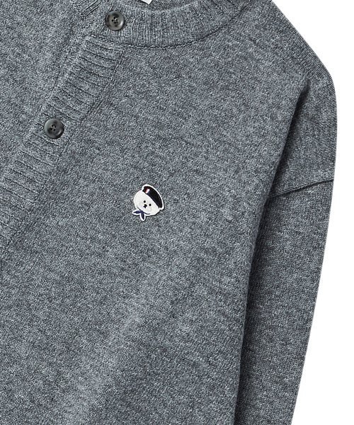 Beyond Closet(-)の「ILPシグネチャーワッペンソフトタッチラウンドカーディガングレー(カーディガン/ボレロ・レディース・その他・MEDIUM/LARGE/SMALL)」の7枚目の写真