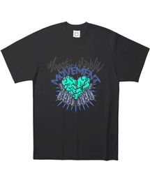 マイハート ブルー Tシャツ ブラック