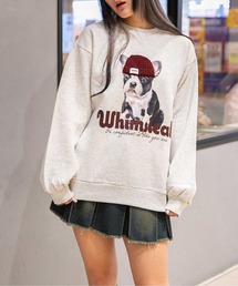 GORGE（ゴージ）の「《キャップDOG×フォトプリント》ユニセックス対応◎裏起毛スウェットプルオーバー（スウェット）」