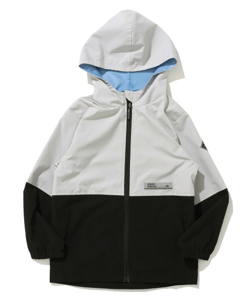 KRIFF MAYER Kid's Collection(クリフメイヤーキッズコレクション)の「【撥水・防汚】クリーネスアクティブマンパ(マウンテンパーカー・キッズ・オレンジ/オリーブ/ブラック/カラフル/ライトグレー・150/140/130/120/170/160)」の3枚目の写真