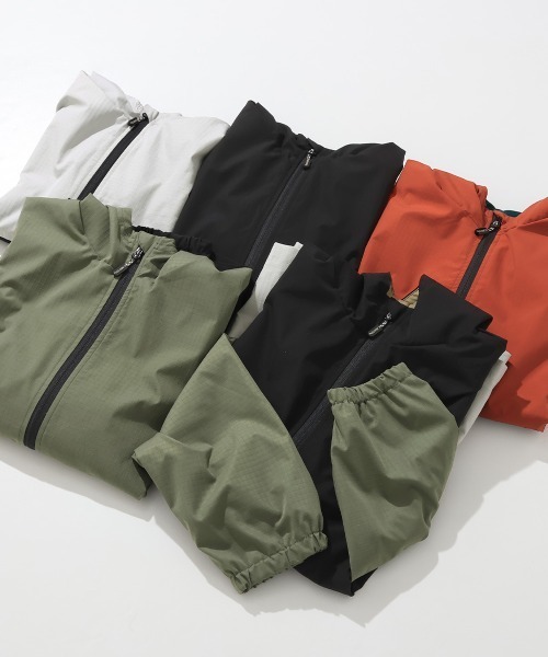 KRIFF MAYER Kid's Collection(クリフメイヤーキッズコレクション)の「【撥水・防汚】クリーネスアクティブマンパ(マウンテンパーカー・キッズ・オレンジ/オリーブ/ブラック/カラフル/ライトグレー・150/140/130/120/170/160)」の6枚目の写真