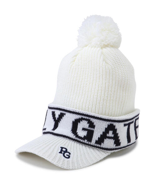 PEARLY GATES パーリーゲイツ ニットキャップ 迷彩 カモ柄 カーキ系