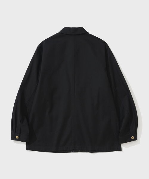 SHIRTER（シャーター）の「SERGE FRENCH WORKER JACKET (BLACK)（その他アウター・メンズ・その他・MEDIUM/LARGE/SMALL）」の2枚目の写真