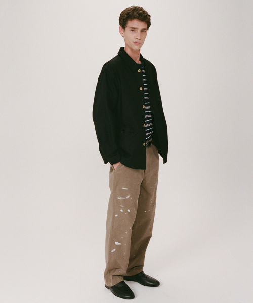 SHIRTER（シャーター）の「SERGE FRENCH WORKER JACKET (BLACK)（その他アウター・メンズ・その他・MEDIUM/LARGE/SMALL）」の7枚目の写真