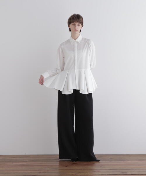 LE PHIL（ルフィル）の「◆ダンボールワイドシルエットパンツ（その他パンツ・レディース・ブラック/ネイビー・0/1）」の2枚目の写真