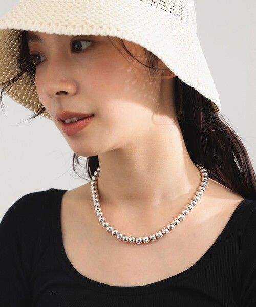 Demi-Luxe BEAMS(デミルクス ビームス)の「シルバー ボール ネックレス(ネックレス・レディース・シルバー・ONE SIZE)」の1枚目の写真