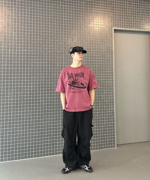 MOZMOZ(モズモズ)の「スパイダー オーバーサイズ ピグメント 半袖Tシャツ チャコール(Tシャツ/カットソー・レディース・その他・XXL/M/XL)」の19枚目の写真