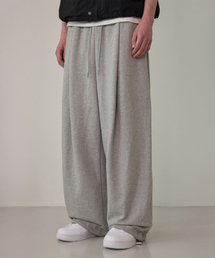 bounDary（バウンダリー）の「One-Tuck String Long Sweatpants [Grey]（スウェットパンツ）」