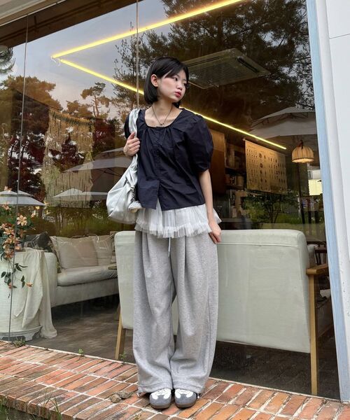 bounDary(バウンダリー)の「ワンタッチストリングロングスウェットパンツ【グレー】(スウェットパンツ・レディース・その他・MEDIUM/LARGE/X-LARGE)」の16枚目の写真