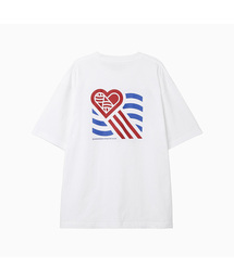 Wave Hearttrack Graphic T Shirt_White