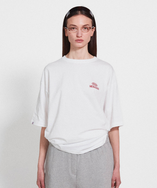 MENASOO(ミナス)の「Wave Hearttrack Graphic T Shirt_White(Tシャツ/カットソー・レディース・ホワイト・1/2/3)」の2枚目の写真