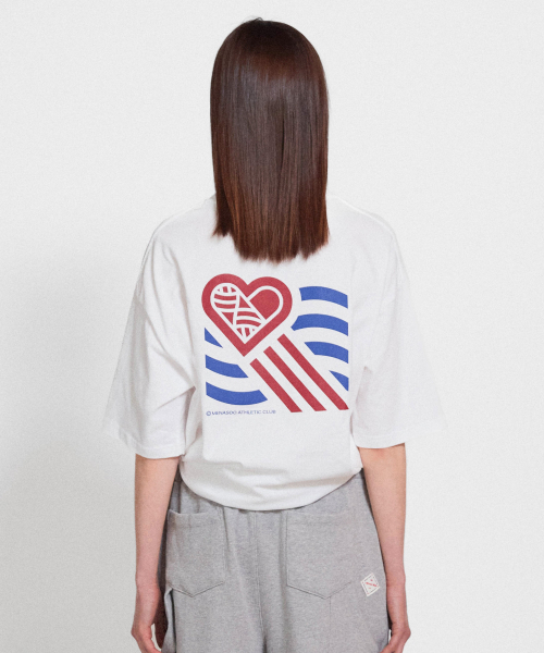 MENASOO(ミナス)の「Wave Hearttrack Graphic T Shirt_White(Tシャツ/カットソー・レディース・ホワイト・1/2/3)」の4枚目の写真