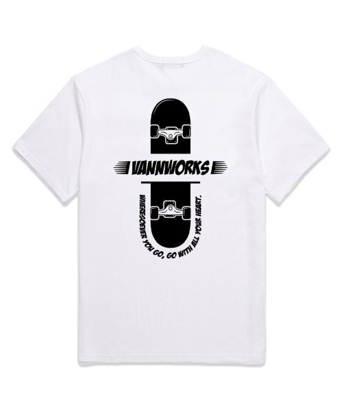 VANNWORKS(バンワークス)の「スケートボード オーバーサイズ 半袖Tシャツ (VS0074) ホワイト(Tシャツ/カットソー・レディース・その他・LARGE/MEDIUM/SMALL/X-LARGE/XX-LARGE)」の3枚目の写真