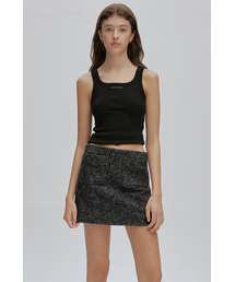 CLASSIC WOOL MINI SKIRT (HERRINGBONE)