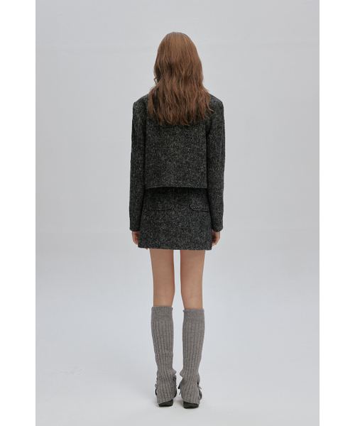 AFTERHOURS(アフターアワーズ)の「CLASSIC WOOL MINI SKIRT (HERRINGBONE)(スカート・レディース・その他・SMALL/MEDIUM)」の5枚目の写真