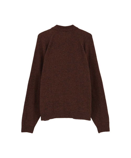 AFTERMATH（アフターマス）の「TWEED KNIT FULL ZIP BROWN（ニット/セーター・レディース・ブラウン・LARGE/X-LARGE/MEDIUM）」の3枚目の写真