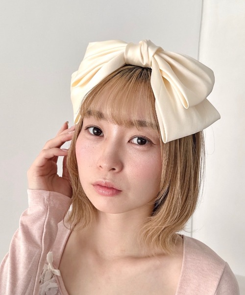 セール】サテンリボンカチューシャ（カチューシャ）｜Loueme（ルエム