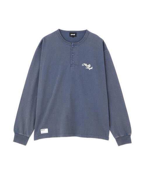 schott(ショット)の「Schott/ショット/PLENTY TOUGH EMB. HENLEY LS T-SHIRT/プレンティタフ 刺繍 ヘンリーネック ロンT(Tシャツ/カットソー・メンズ・ネイビー/ブラウン/ブラック・XL/L/M/2XL)」の14枚目の写真