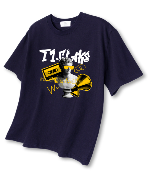 TI.GLAKE(ティーグレイク)の「ナッシング オーバーサイズ 半袖Tシャツ ネイビー(Tシャツ/カットソー・レディース・その他・LARGE/X-LARGE/XX-LARGE)」の1枚目の写真