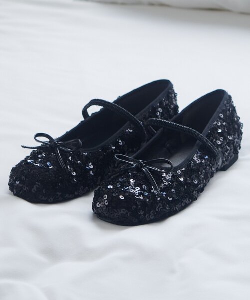 Kastane(カスタネ)の「アソートバレエシューズ(バレエシューズ・レディース・ブラウン/ダークブラウン/ブラック系その他/ブラック・36/37/38)」の3枚目の写真