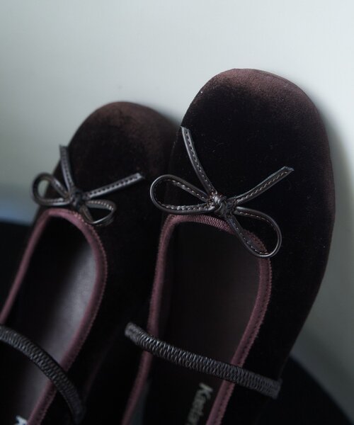 Kastane(カスタネ)の「アソートバレエシューズ(バレエシューズ・レディース・ブラウン/ダークブラウン/ブラック系その他/ブラック・36/37/38)」の6枚目の写真