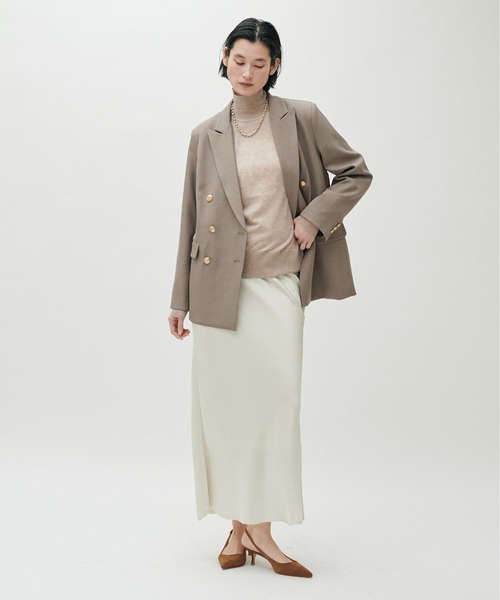 LARUTA(ラルータ)の「【LARUTA】金ボタンテーラードジャケット(テーラードジャケット・レディース・モカ/ネイビー/アイボリー・MEDIUM/LARGE)」の14枚目の写真