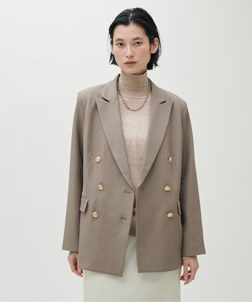 LARUTA(ラルータ)の「【LARUTA】金ボタンテーラードジャケット(テーラードジャケット・レディース・モカ/ネイビー/アイボリー・MEDIUM/LARGE)」の11枚目の写真