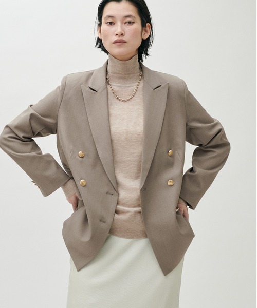 LARUTA(ラルータ)の「【LARUTA】金ボタンテーラードジャケット(テーラードジャケット・レディース・モカ/ネイビー/アイボリー・MEDIUM/LARGE)」の10枚目の写真