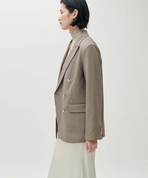 LARUTA(ラルータ)の「【LARUTA】金ボタンテーラードジャケット(テーラードジャケット・レディース・モカ/ネイビー/アイボリー・MEDIUM/LARGE)」の12枚目の写真