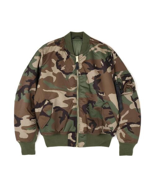 Alpha Industries(アルファインダストリーズ)の「Alpha Industries/アルファインダストリーズ/MA‐1 BASE FLIGHT JACKET CAMO/エムエーワン ベース フライト ジャケット カモ(MA-1・メンズ・その他2・M/L/S)」の1枚目の写真