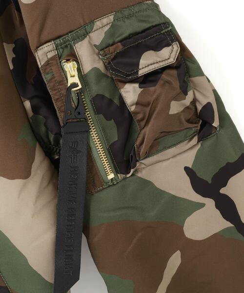 Alpha Industries（アルファインダストリーズ）の「Alpha Industries/アルファインダストリーズ/MA‐1 BASE FLIGHT JACKET CAMO/エムエーワン ベース フライト ジャケット カモ（MA-1・メンズ・その他2・M/L/S）」の6枚目の写真