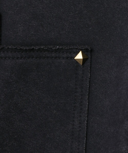 LAND MUSEUM（ランドミュージアム）の「【ベスト着用可能】LAND MUSEUM／カットオフリベットジップ（パーカー・メンズ・ブラック/グレー・LARGE/MEDIUM）」の11枚目の写真