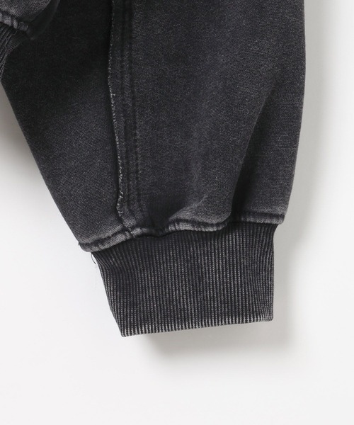 LAND MUSEUM（ランドミュージアム）の「【ベスト着用可能】LAND MUSEUM／カットオフリベットジップ（パーカー・メンズ・ブラック/グレー・LARGE/MEDIUM）」の12枚目の写真