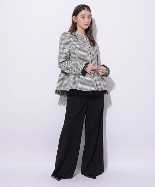 Rirandture（リランドチュール）の「ハイウエストビットパンツ（その他パンツ・レディース・オフホワイト/ブラック/ブラウン・0/1/2）」の8枚目の写真