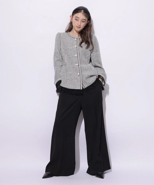 Rirandture（リランドチュール）の「ハイウエストビットパンツ（その他パンツ・レディース・オフホワイト/ブラック/ブラウン・0/1/2）」の13枚目の写真