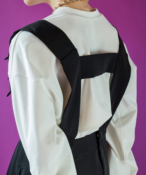 TUCK SHOULDER BELT PT（その他パンツ）｜OMMO（オーエムエムオー）の 