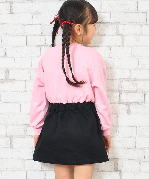 ANAP kids（アナップキッズ）の「チャーム付ツイルドッキングワンピース（ワンピース・キッズ・ホワイト/ライトピンク・110/120/130）」の9枚目の写真