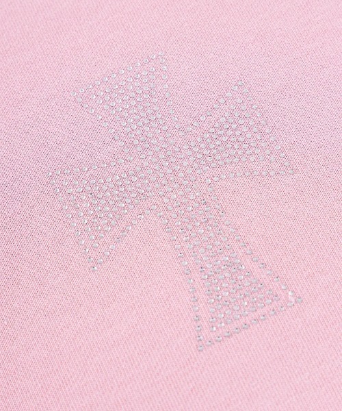UNKNOWN LONDON（アンノウン・ロンドン）の「A'GEM/9 × .kom 『UNKNOWN LONDON/アンノウン ロンドン』Cross Rhinestone Zip Hoodie/クロスラインストーンジップパーカー（パーカー・レディース・ブラック/ピンク/ホワイト・XL/L）」の15枚目の写真