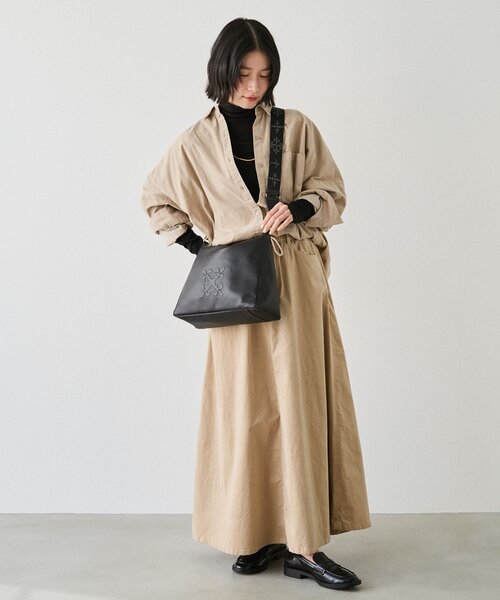 エンボスモノグラム2WAYショルダーバッグ（ショルダーバッグ）｜russet