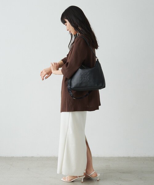 russet(ラシット)の「エンボスモノグラム2WAYショルダーバッグ(ショルダーバッグ・レディース・グレー系その他/アイボリー/ブラック/ライトグレー・FREE)」の22枚目の写真