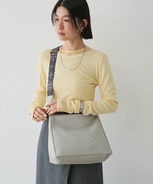 エンボスモノグラム2WAYショルダーバッグ（ショルダーバッグ）｜russet