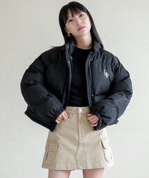 LOSSYROW（ロッシロー）の「Lossy Lip stop Crop Padding_Black（ダウンジャケット/コート）」